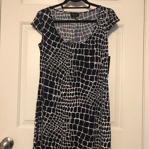 Laundry by Shelli Segal NWT Sz 4 Navy White Dress